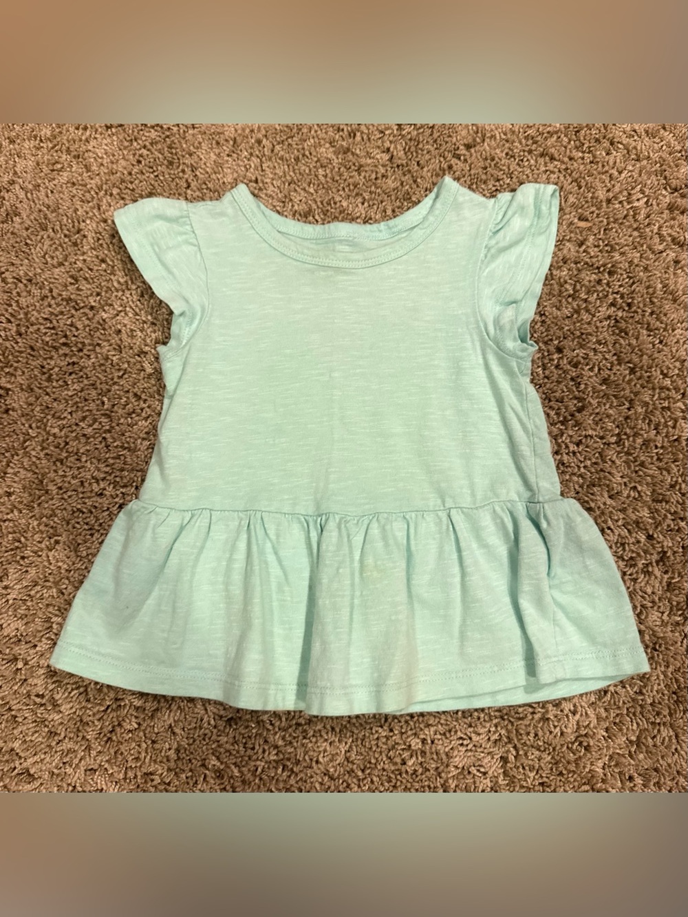Spotted Zebra Girls 2T Mint Green Flutter Sleeve Dress
